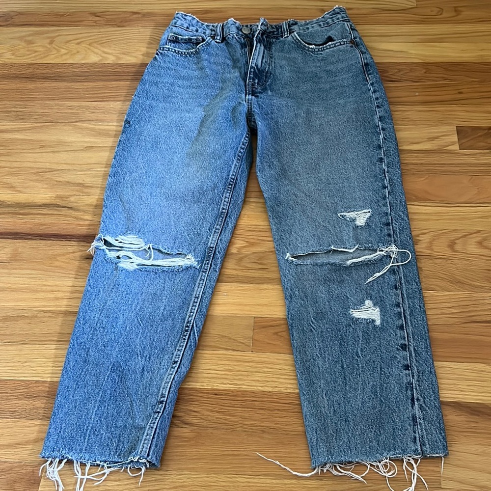 Zara straight leg mom jeans